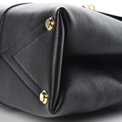 Louis Vuitton Grained Smooth Calfskin Rose Des Vents MM Black 6 of 11