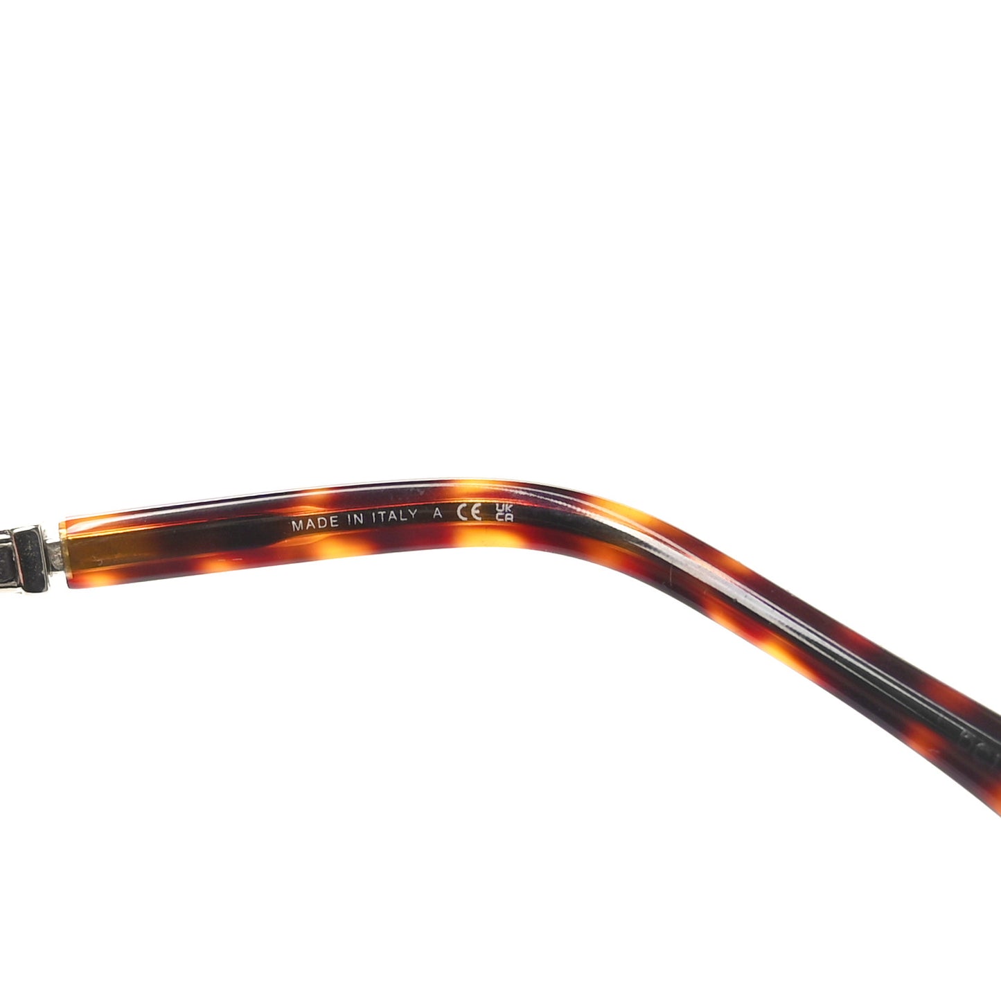 Metal Calfskin Butterfly Pearl Chain Sunglasses 4274Q Gold Black