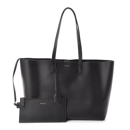 Saint Laurent Calfskin Large Shopping Tote Black 1 of 9