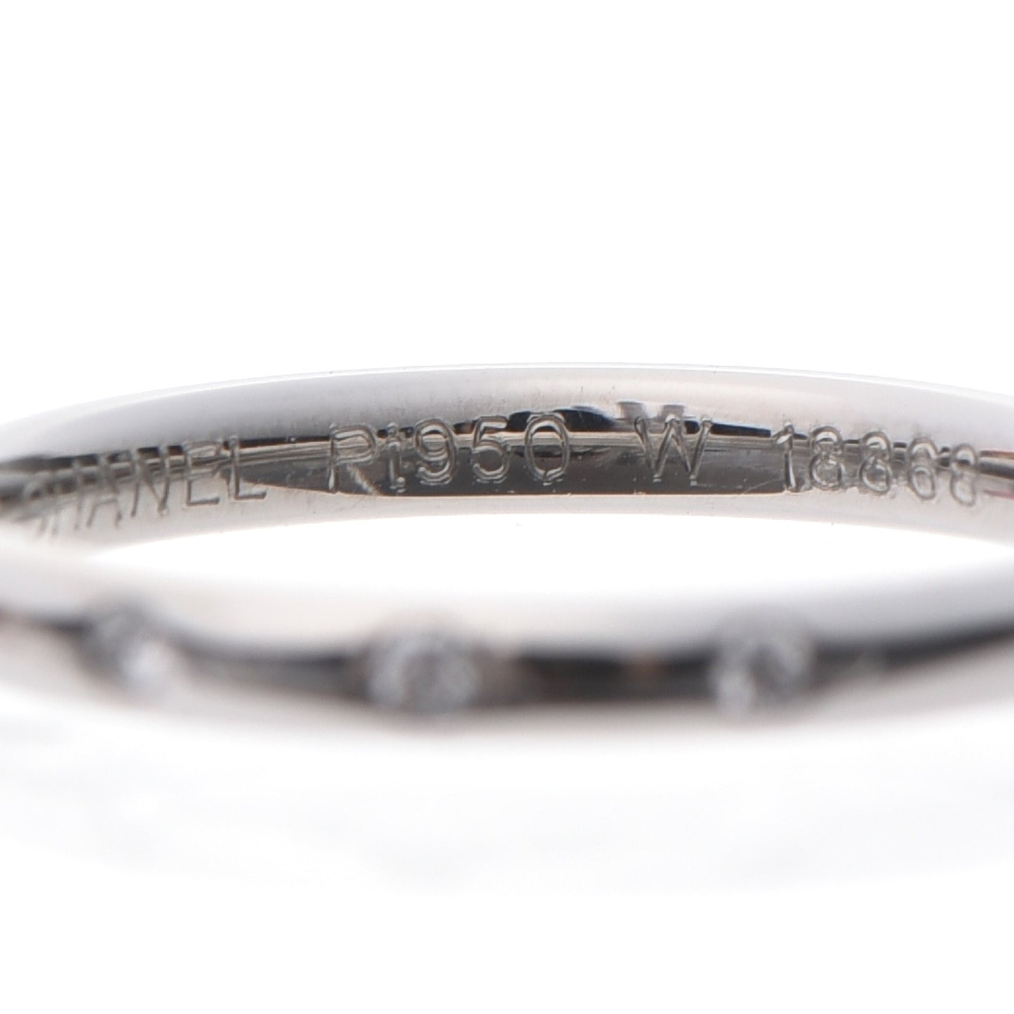 Platinum Diamond Band Ring 52 6
