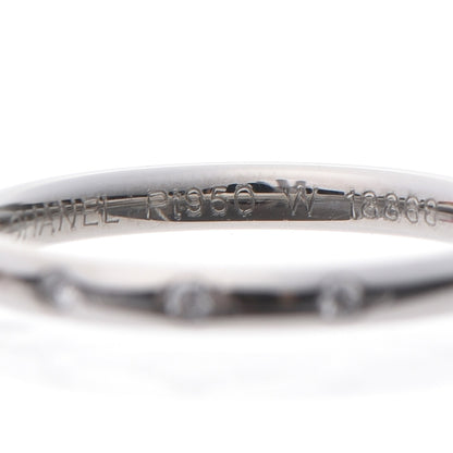 Chanel Platinum Diamond Band Ring 52 6 4 of 6