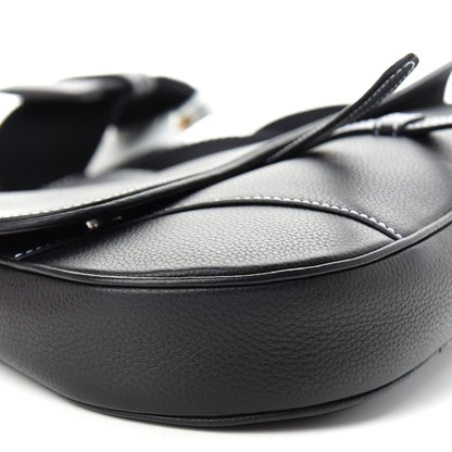 Christian Dior Calfskin Mens Saddle Bag Black 11 of 12