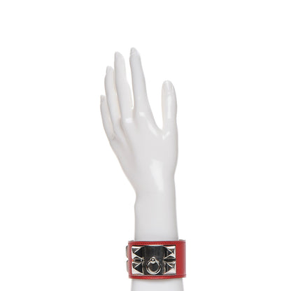 Hermes Epsom Collier de Chien CDC Bracelet S Rouge Casaque 2 of 8