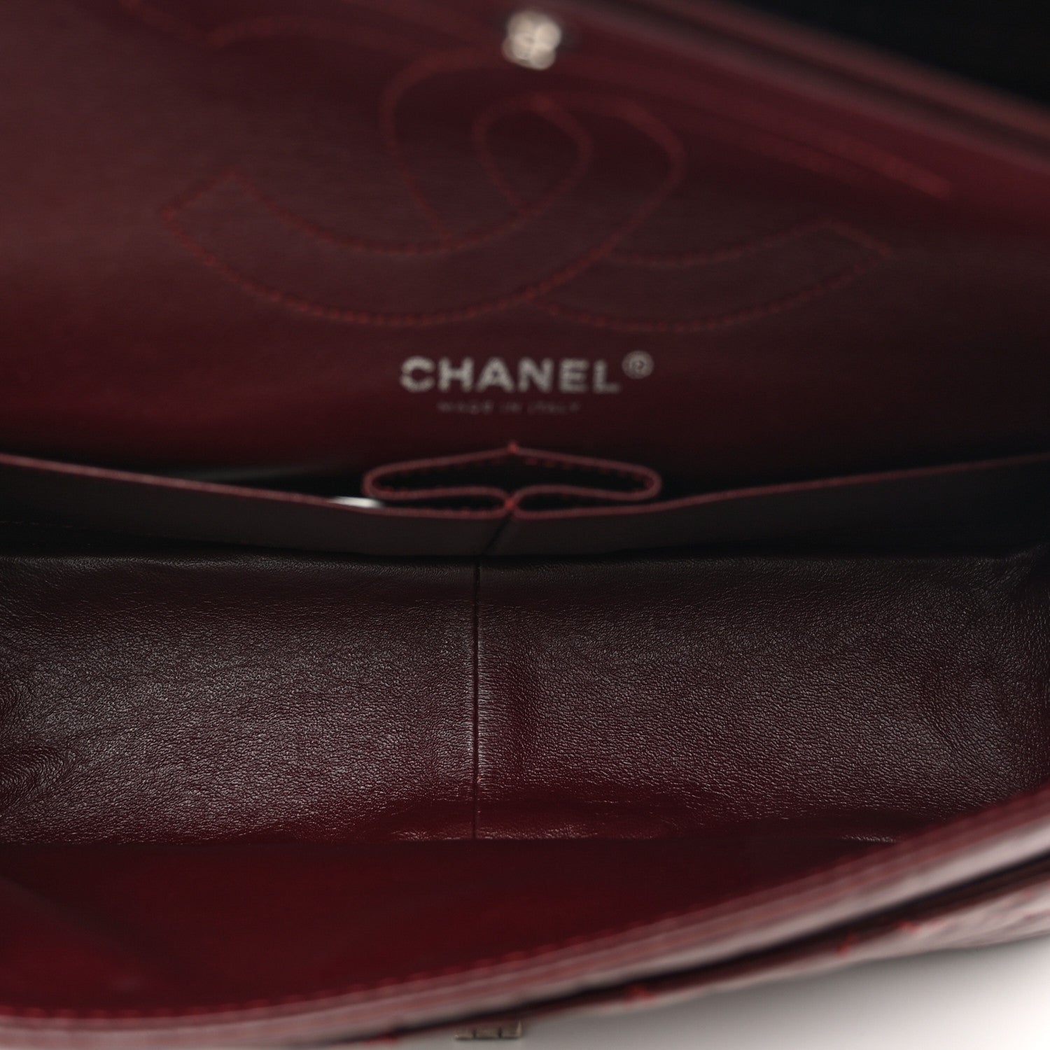 Chanel Aged Calfskin Quilted 2.55 Reissue 225 Flap Dark Burgundy 6 of 11