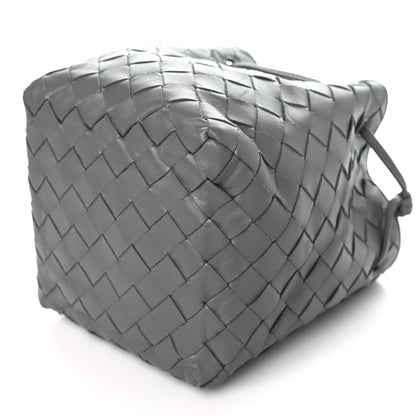Bottega Veneta Nappa Intrecciato Small Drawstring Bucket Bag Thunder 9 of 9