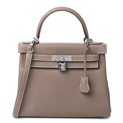 Hermes Togo Kelly Retourne 28 Etoupe 1 of 11