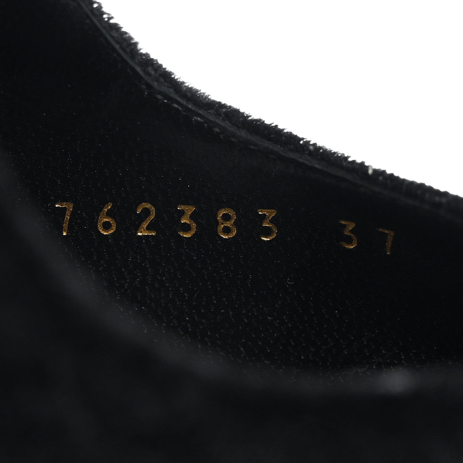 Gucci Velvet GG Monogram Slingback 115mm Pumps 37 Black 7 of 9