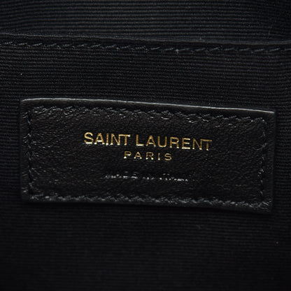 Saint Laurent Calfskin Matelasse Monogram Lou Camera Bag Black 6 of 10
