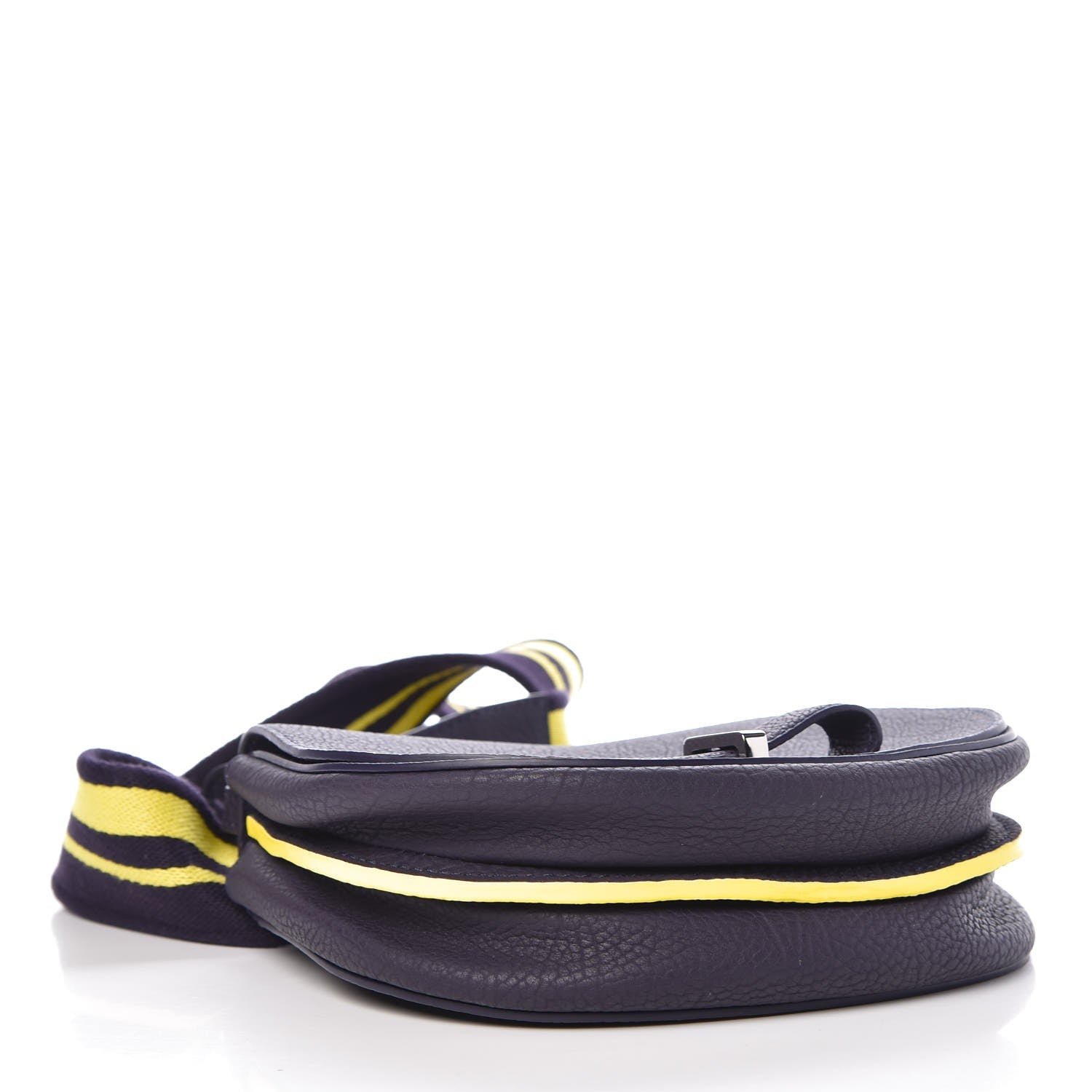 Delvaux Crispy Calfskin Mini Le Mutin Saddle Navy 4 of 9