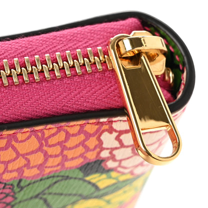 Gucci X KEN SCOTT Shangai Calfskin Pomponica Print Horsebit 1955 Zip Around Wallet Multicolor Fuxia Pompon 8 of 9