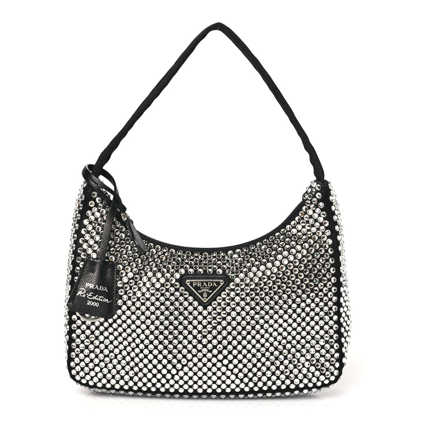Satin Crystal Mini Re-Edition 2000 Bag Cristal