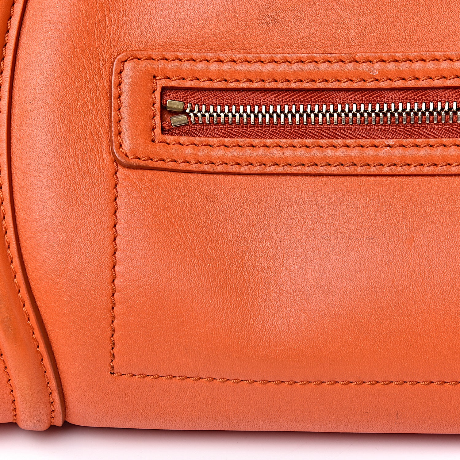 Celine Smooth Calfskin Mini Luggage Bright Orange 26 of 32