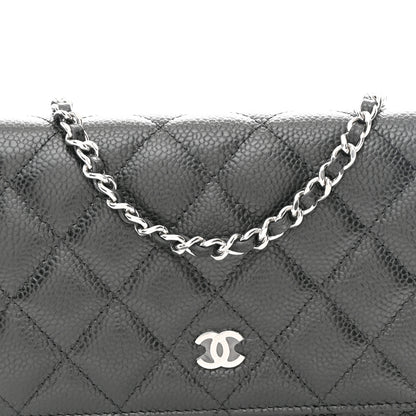 Chanel Caviar Quilted Wallet on Chain WOC Black 9 of 12