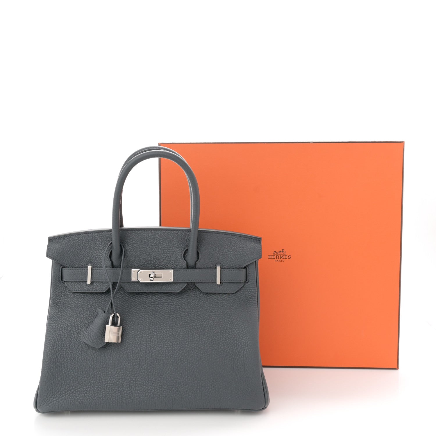 Hermes Togo Birkin 30 Gris Misty 11 of 11