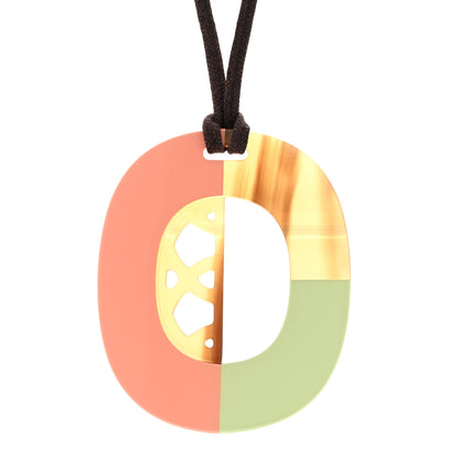 Hermes Buffalo Horn Lacquer Lift Necklace Songe 4 of 6