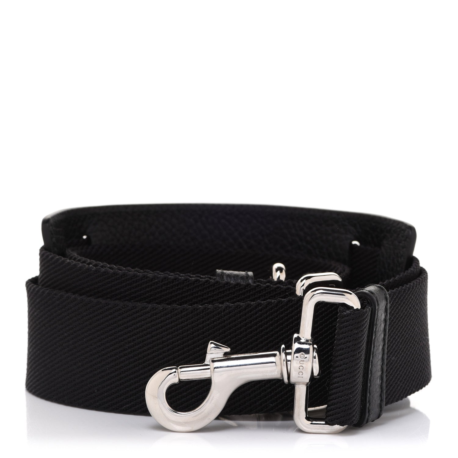 Gucci Canvas Shoulder Strap Black 1 of 3