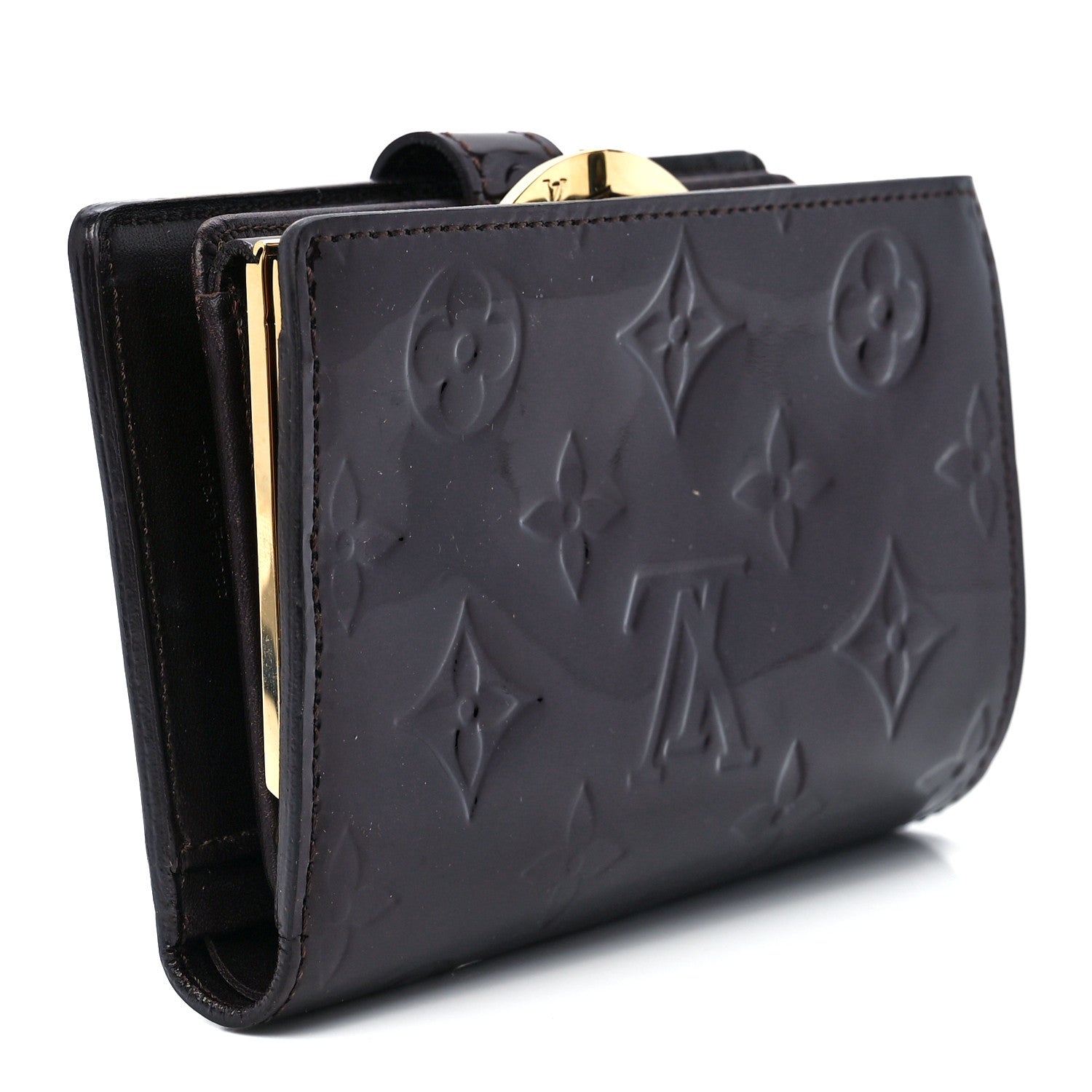 Louis Vuitton Vernis French Purse Wallet Amarante 3 of 13