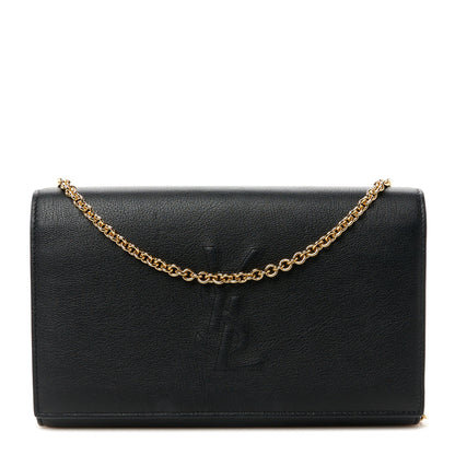 Saint Laurent Calfskin Monogram Belle de Jour Chain Clutch Black 1 of 10