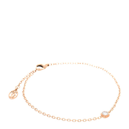 Cartier 18K Pink Gold Diamond LM D'Amour Bracelet 1 of 4