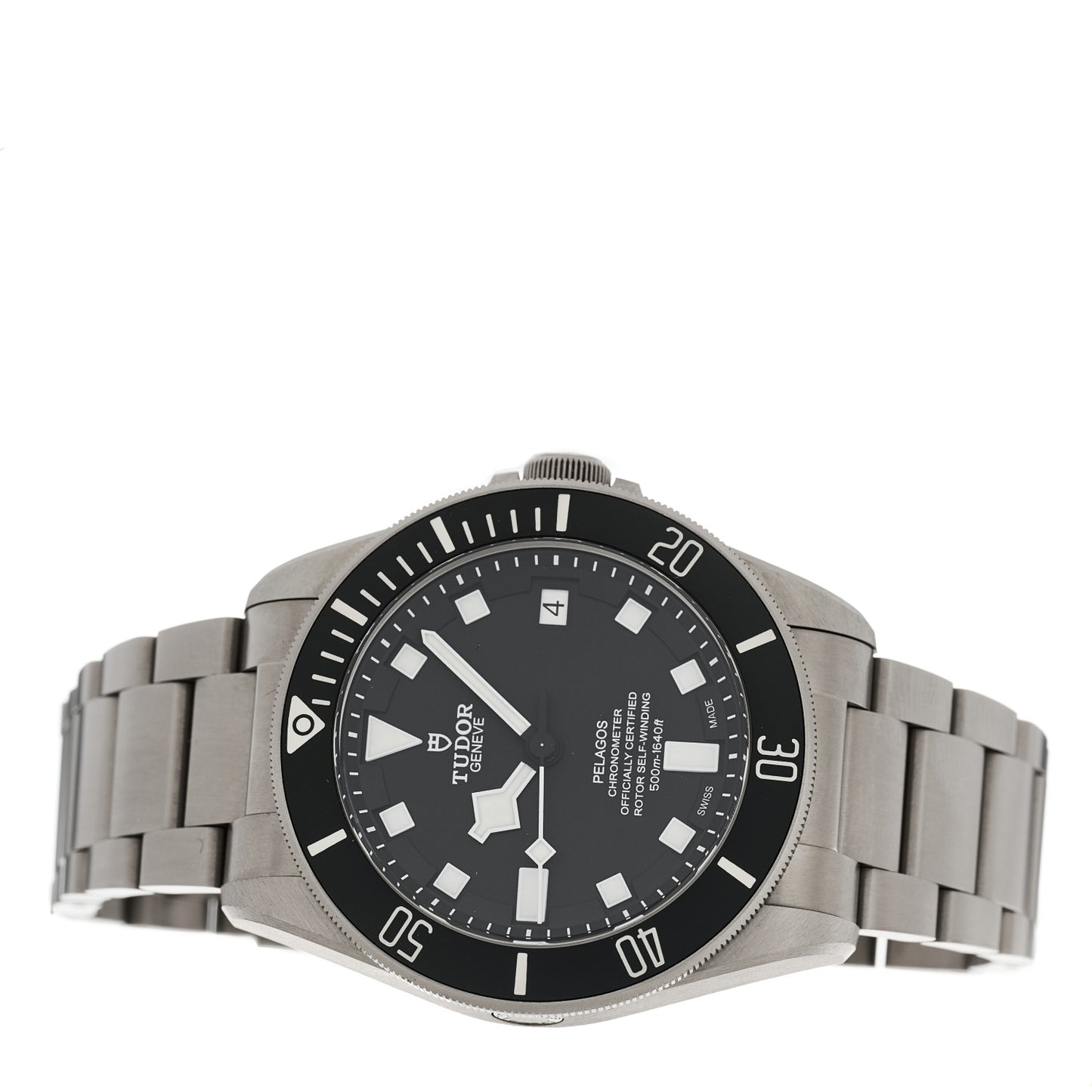 Titanium 42mm Pelagos Automatic Watch Black 25600TN