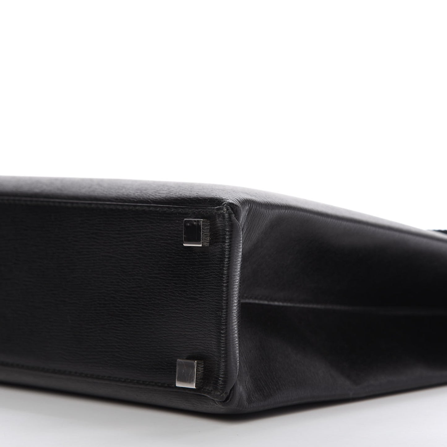 Calfskin Flap Briefcase Black