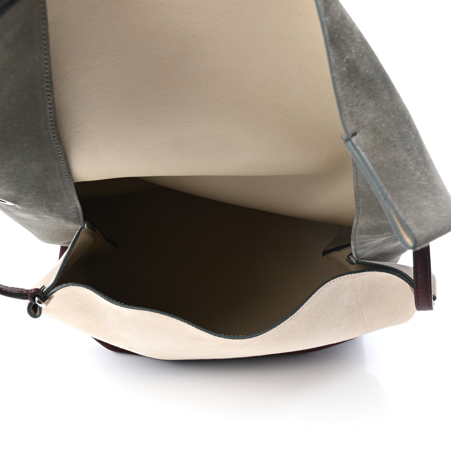 Suede All Soft Shoulder Bag Smoke Burgundy