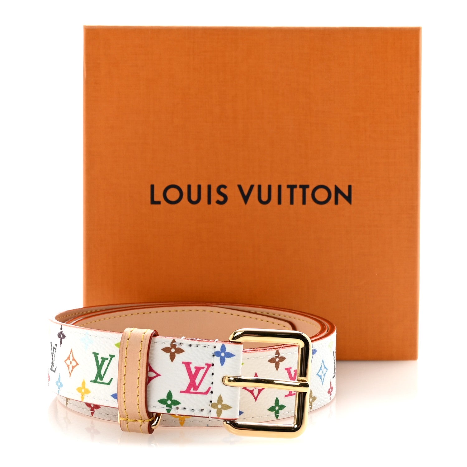 Louis Vuitton LV X TM Monogram Multicolor D Ring 90 36 Belt