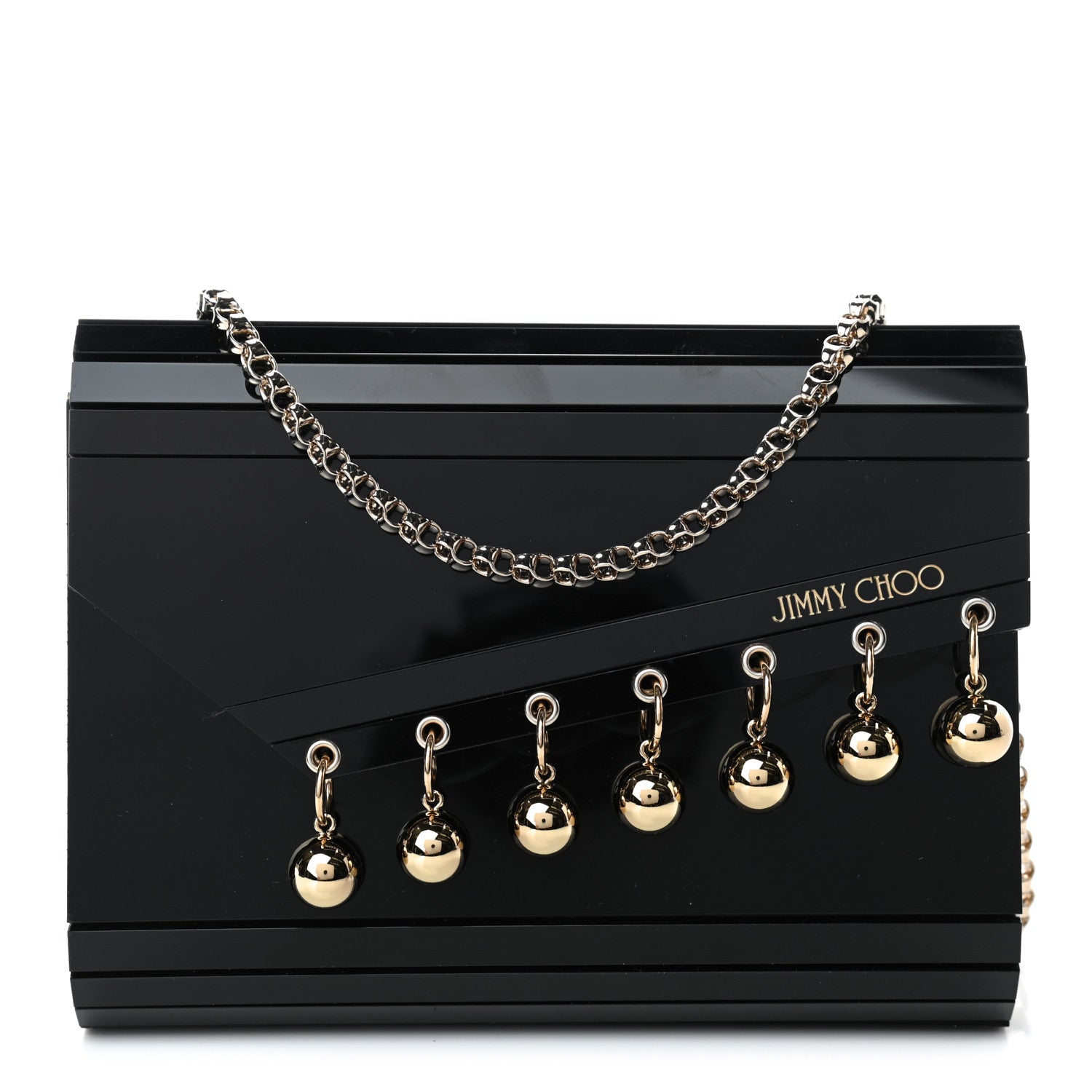 Jimmy Choo Acrylic Candy Clutch Black 1 of 4