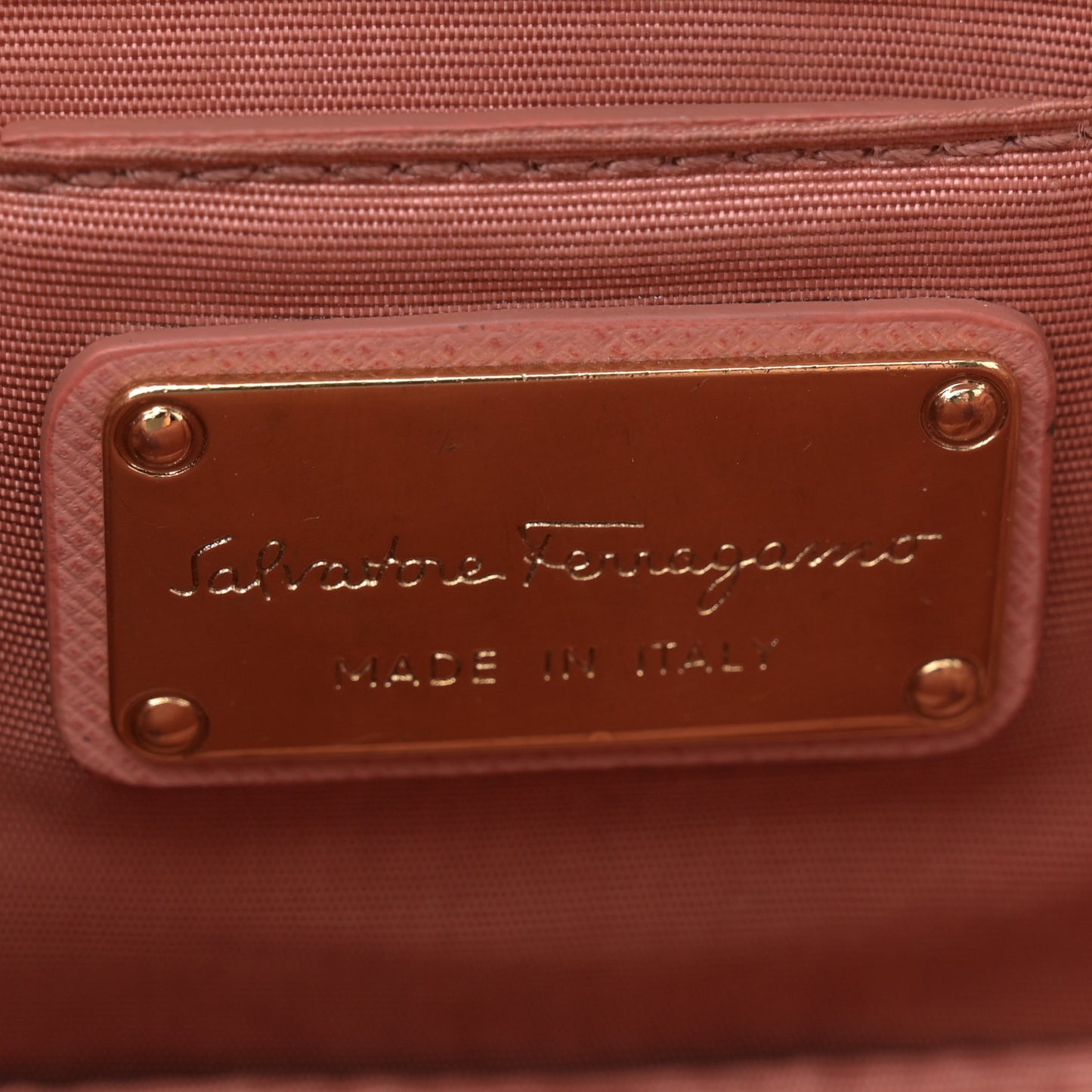 Hammered Calfskin Mini Vara Bow Crossbody Bag Pink