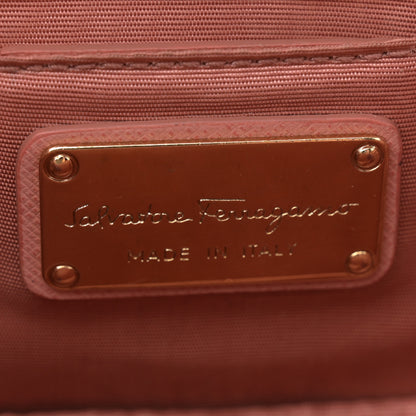 Salvatore Ferragamo Hammered Calfskin Mini Vara Bow Crossbody Bag Pink 6 of 15