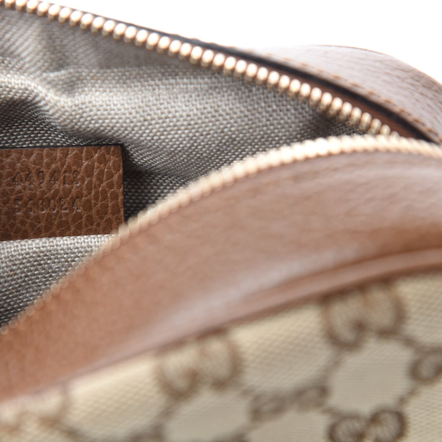 Monogram Mini Bree Messenger Bag Beige Tabacco
