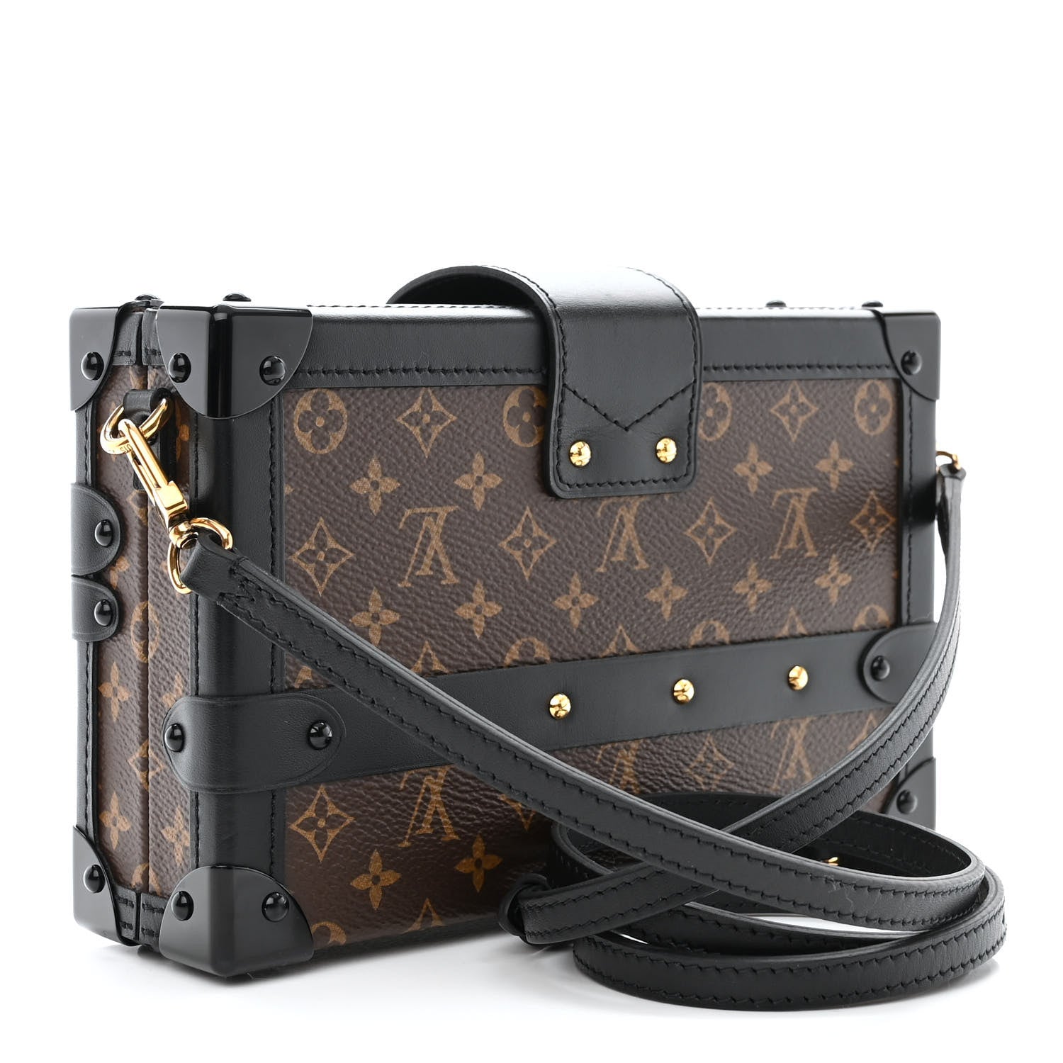 Louis Vuitton Monogram Petite Malle Black 3 of 11
