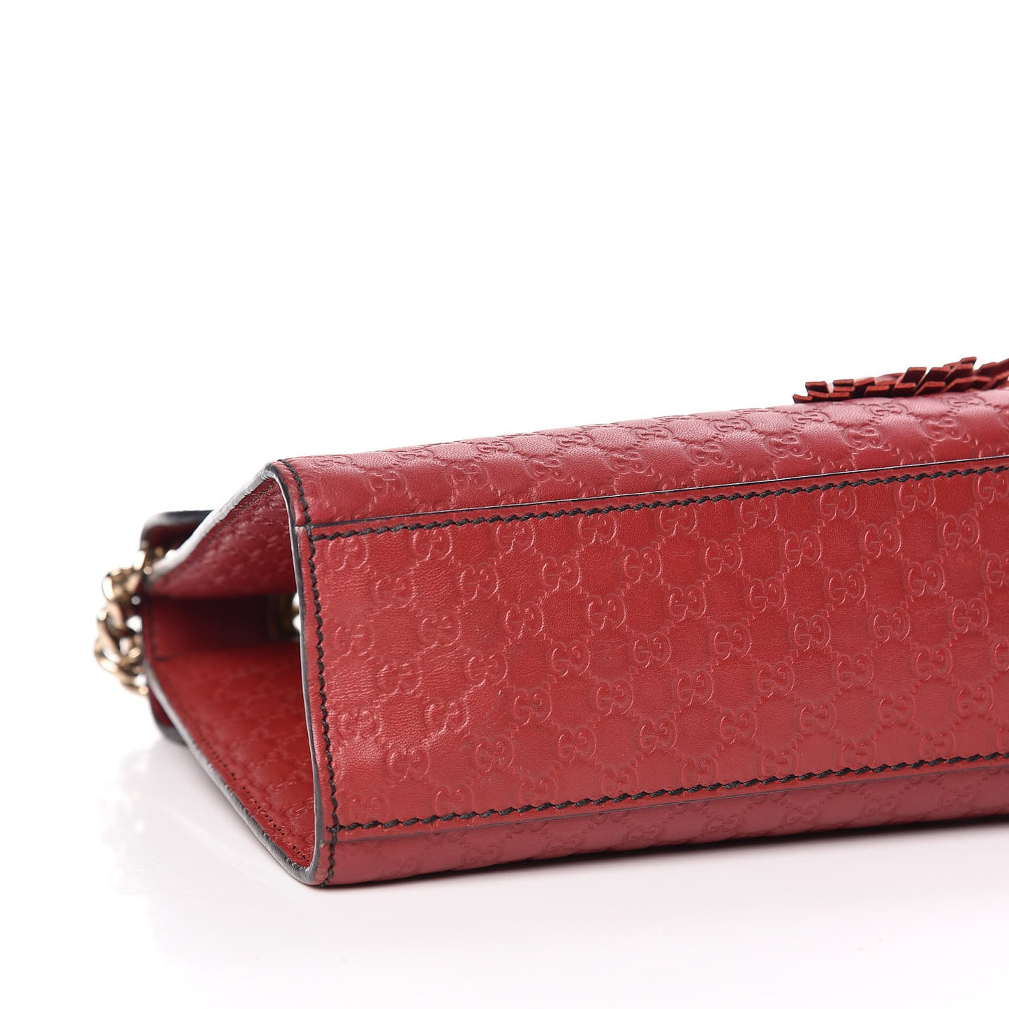 Microguccissima Medium Emily Chain Shoulder Bag Red