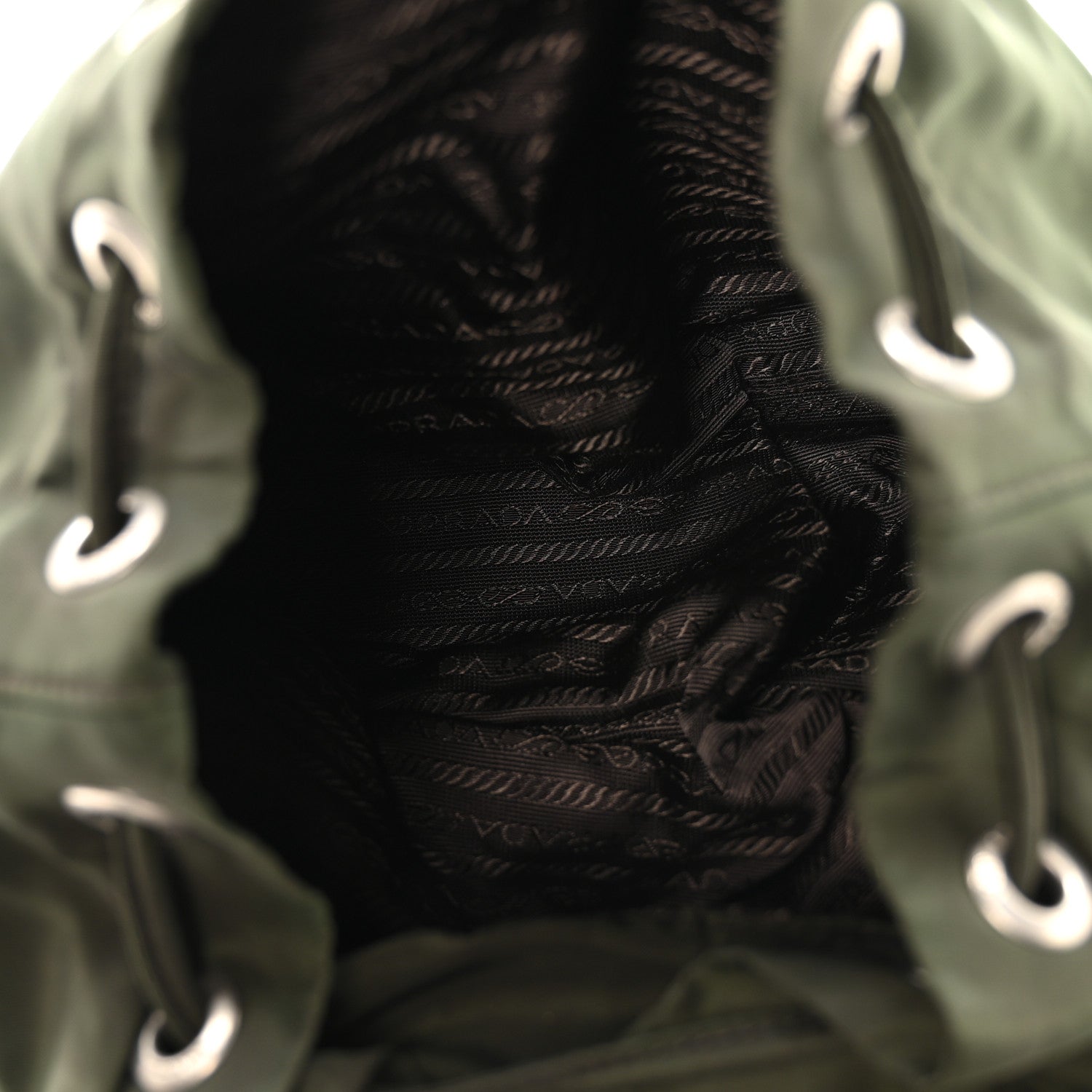 Prada Nylon Vela Small Backpack Dark Green 5 of 10