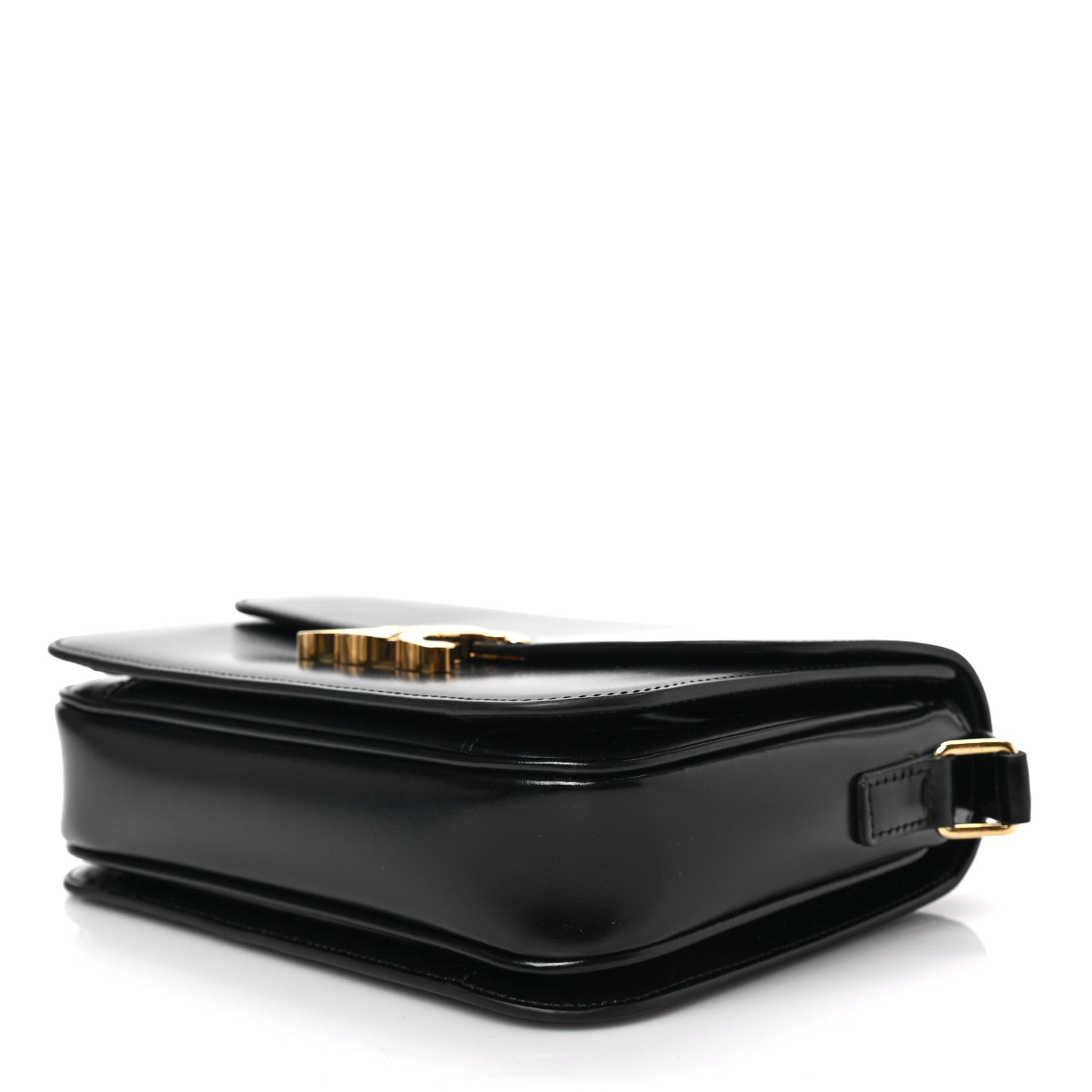 Celine Shiny Calfskin Medium Triomphe Black 8 of 8