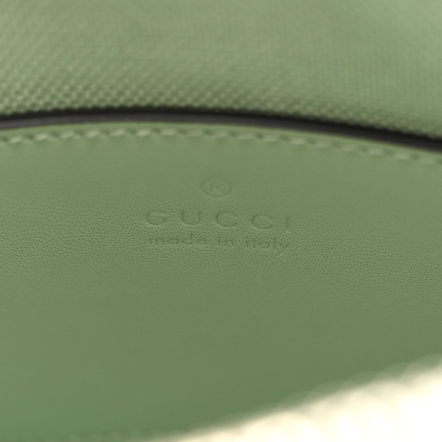 Summer Denim Calfskin GG Monogram Web Mini Top Handle Ophidia Dome Shoulder Bag Pale Green
