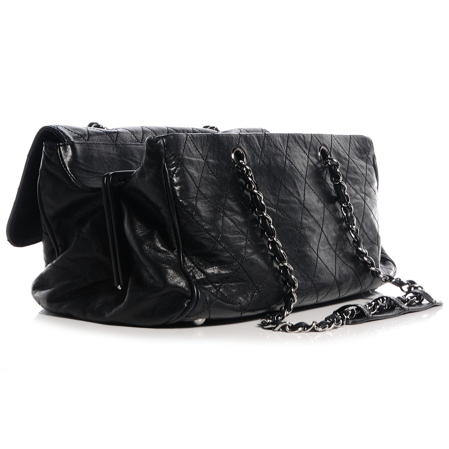 Chanel Lambskin Ritz Flap Black 3 of 8