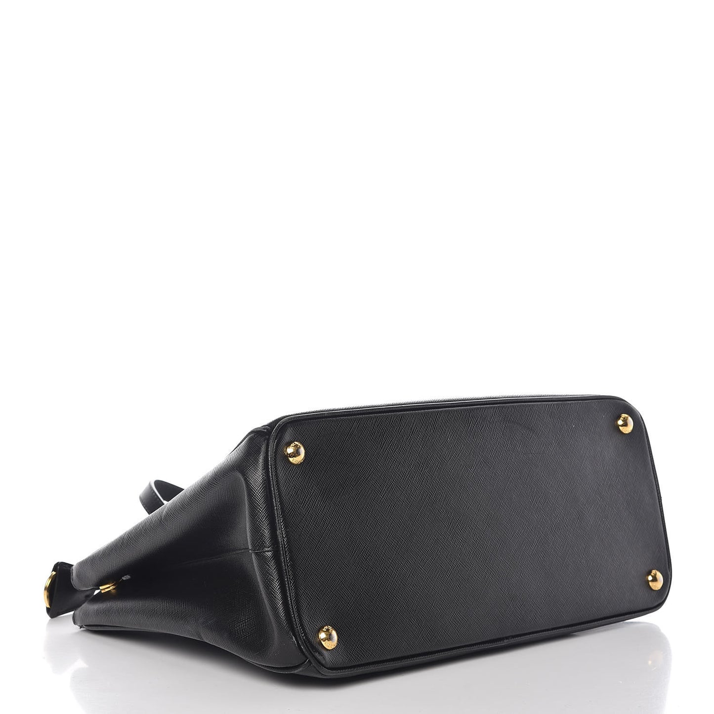 Saffiano Medium Galleria Double Zip Tote Black
