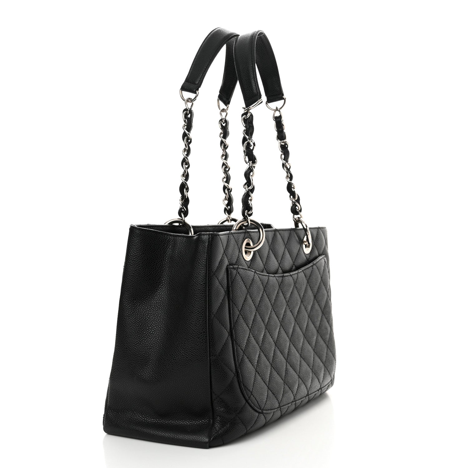 Chanel Caviar Quilted Grand Shopping Tote GST Black 2 of 12