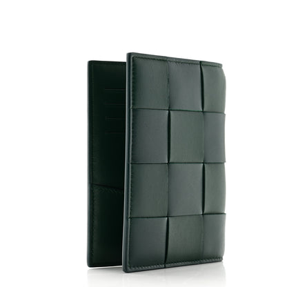 Bottega Veneta Nappa Intreccio Cassette Passport Case Raintree 3 of 9