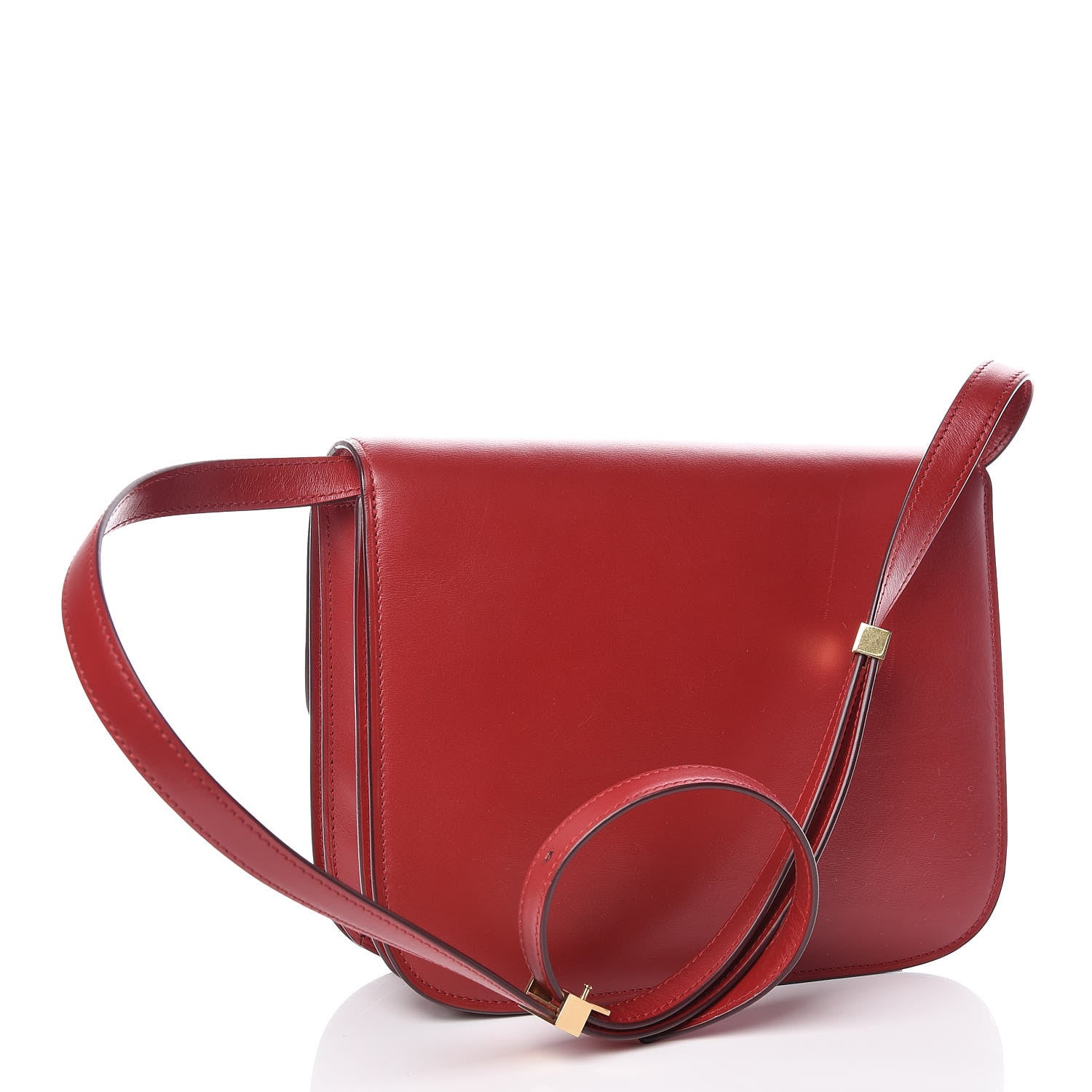 Celine Box Calfskin Medium Classic Box Flap Bag Red 3 of 9