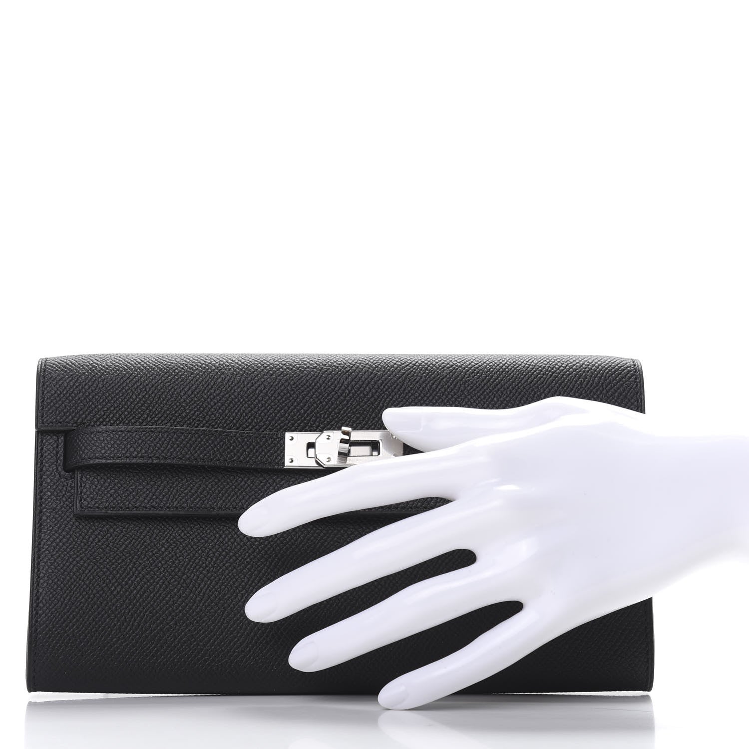 Hermes Epsom Kelly Wallet To Go Black 3 of 8