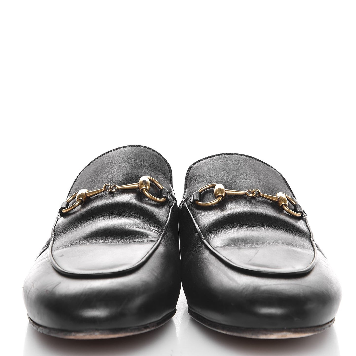 Calfskin Womens Princetown Slippers 38.5 Black