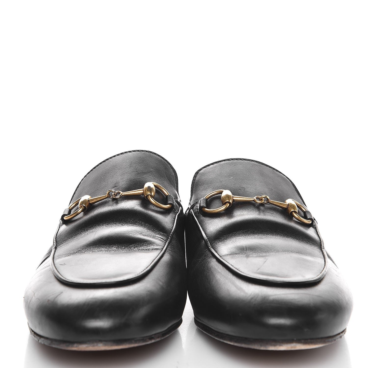 Gucci Calfskin Womens Princetown Slippers 38.5 Black 2 of 16