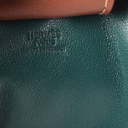 Hermes Milo Lambskin Grigri Rodeo Horse Bag Charm GM Malachite Menthe Fauve 3 of 4