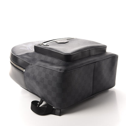 Louis Vuitton Damier Graphite Logo Josh Backpack Grey 3 of 8