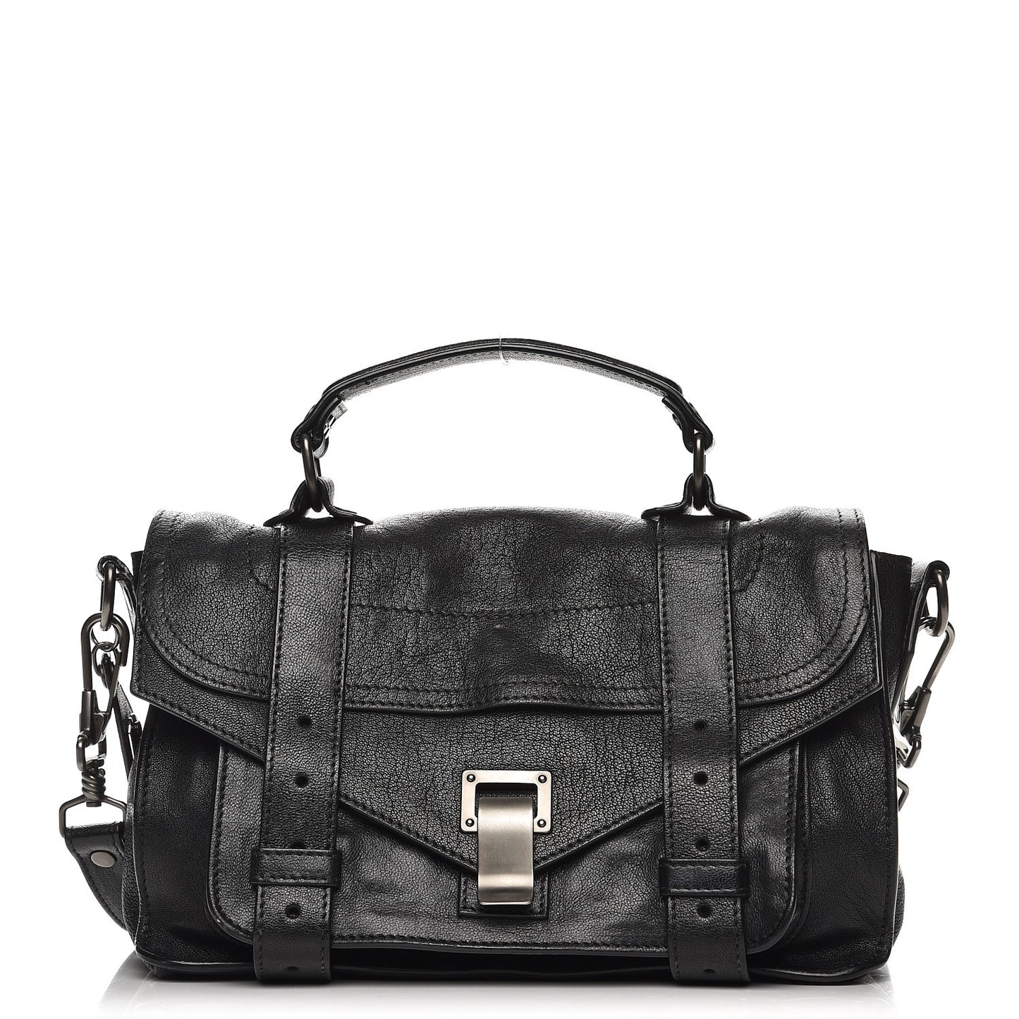 Lambskin Tiny PS1 Satchel Black