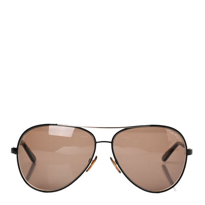 Tom Ford Metal Charles Aviator Sunglasses TF35 Black 2 of 7