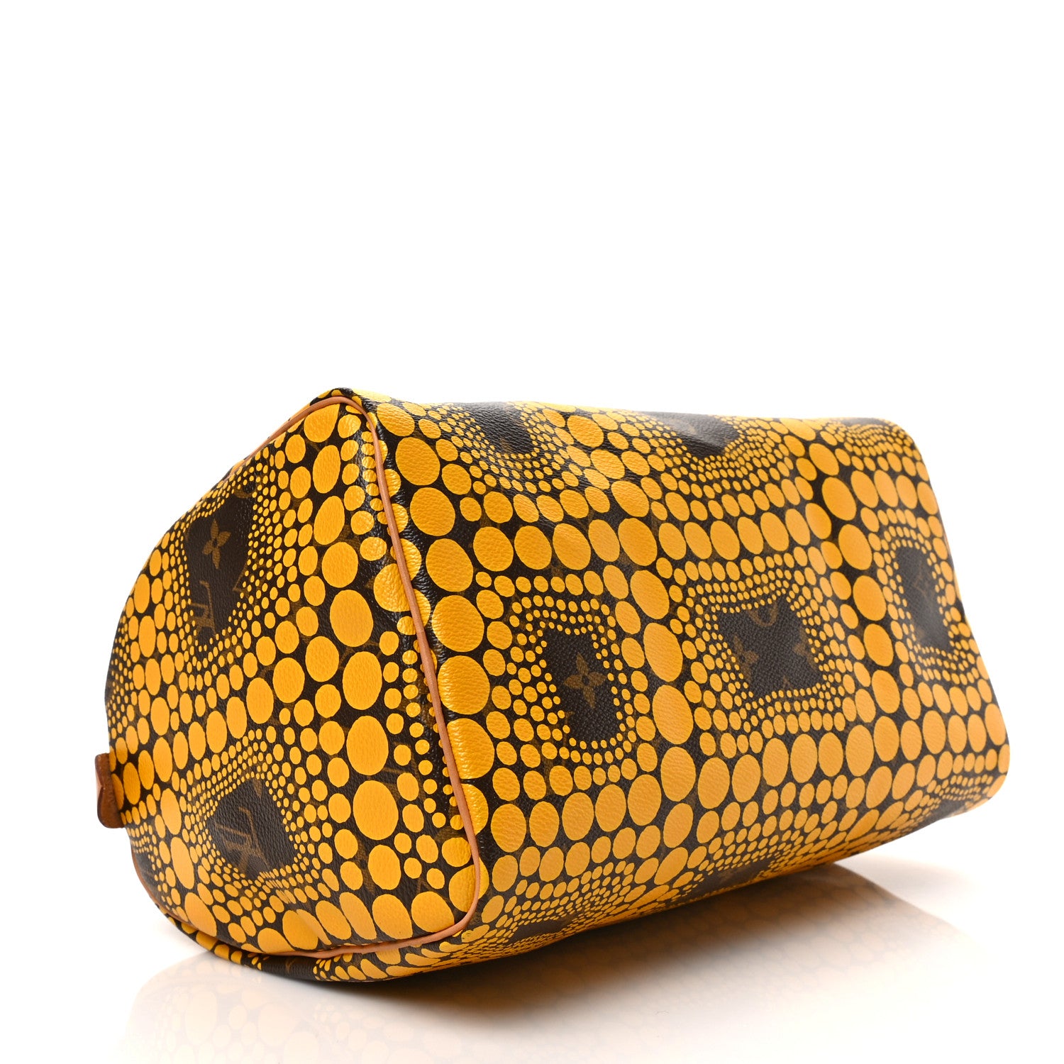 Louis Vuitton Monogram Kusama Town Speedy 30 Yellow 4 of 8