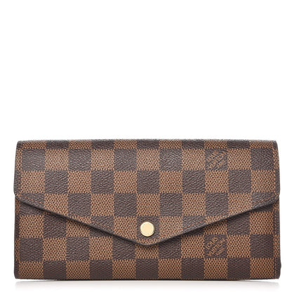 Louis Vuitton Damier Ebene Sarah Wallet NM 1 of 6